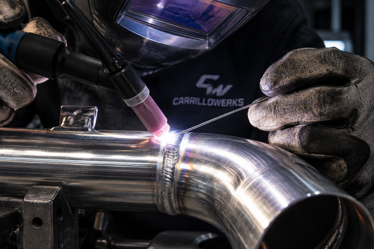 Carrillowerks Coolant Bung TIG Welding